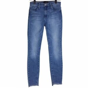 BLACK ORCHID Jeans Noah Ankle Fray Skinny Stretch Distressed Medium Wash Size 26